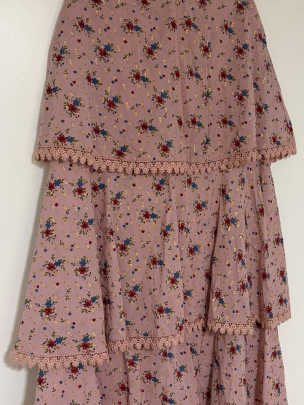 Eddy Women's Brenda Tiered Skirt in Primrose Bouquet Floral Size XS $278 NWT - Picture 3 of 12